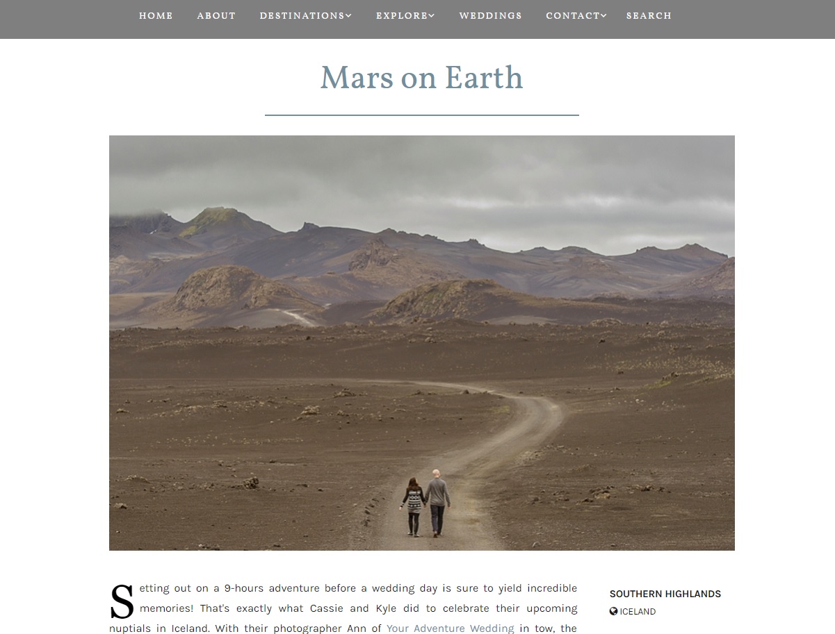 Iceland Engagement Session Featured on Tide Water and Tulle